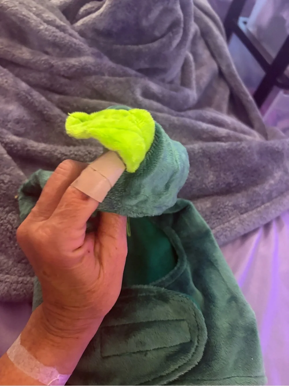 Pet Avocado Hooded Costume - Green Plush